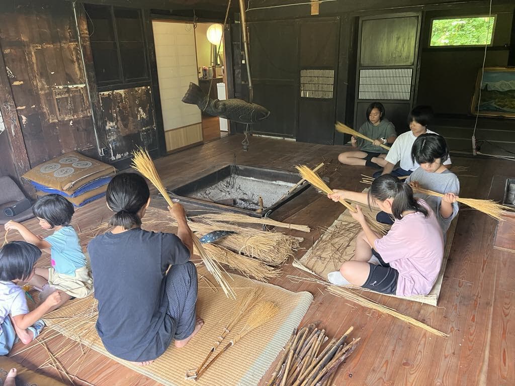 藁細工体験